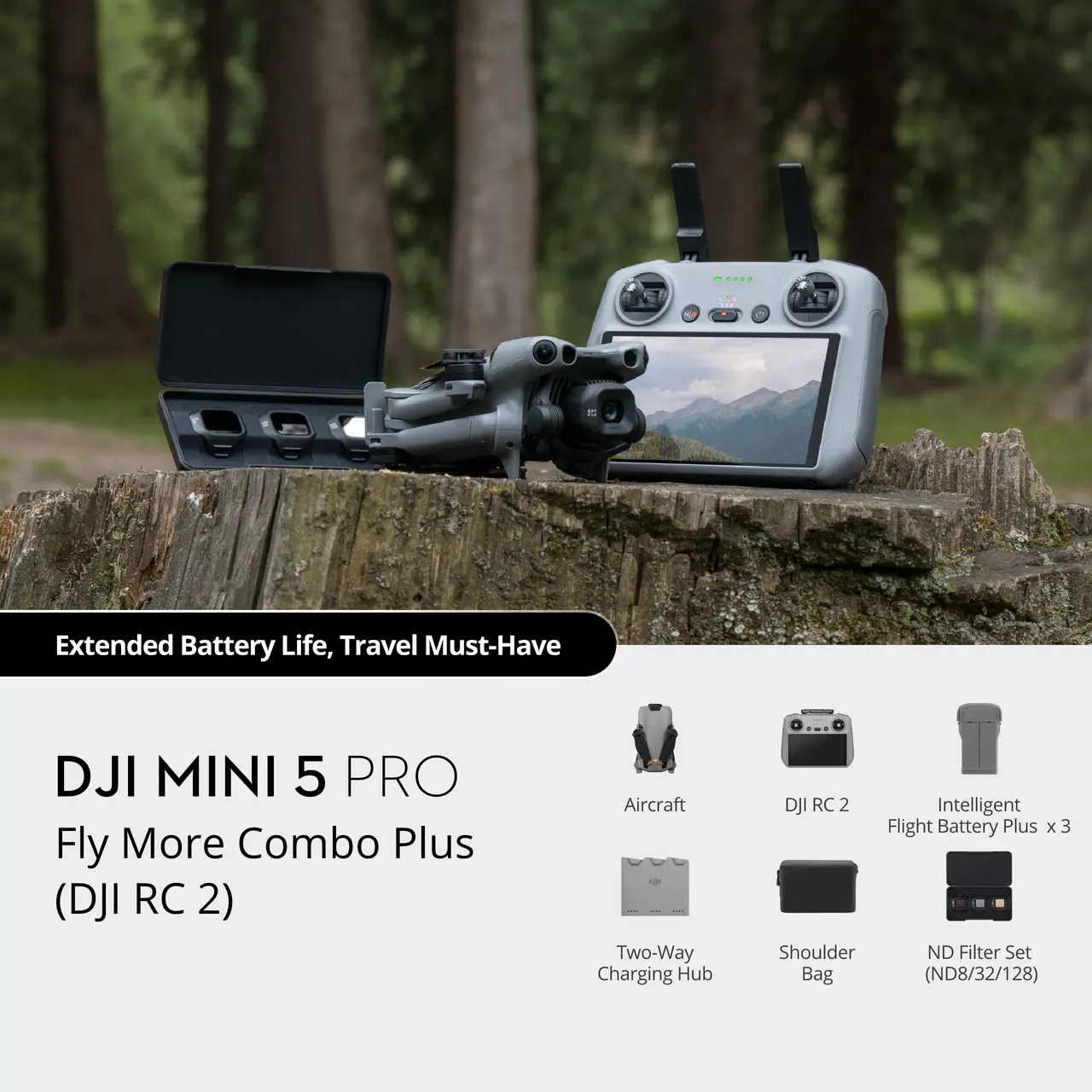 a1d59c88c8931aa19c37d09379db6411@ultra DJI Mini 5 Pro fly more combo plus RC2 - Image 1